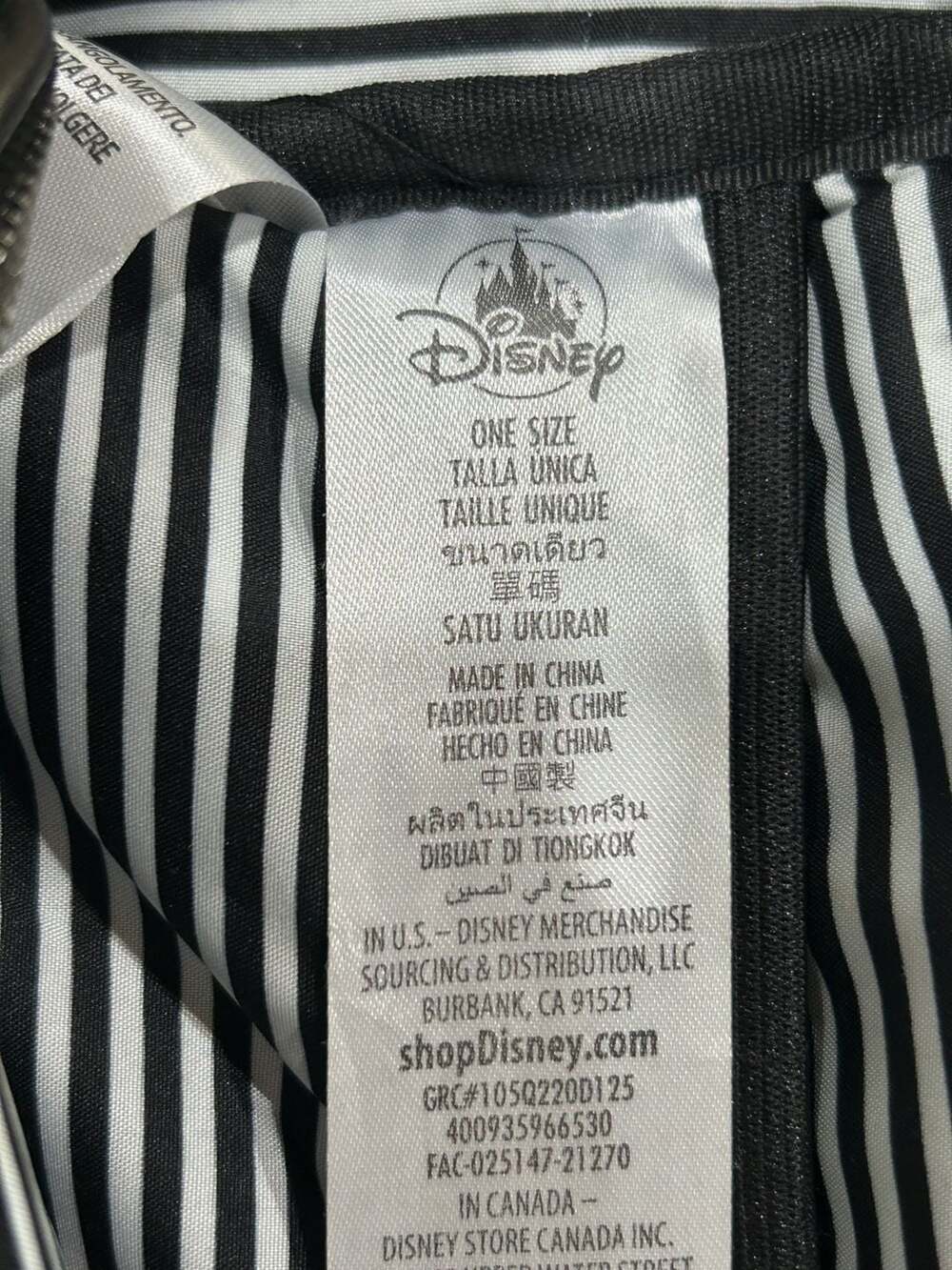 Disney Store Mickey Mouse Icon Flair Black Perforated Backpack - Picture 7 of 10